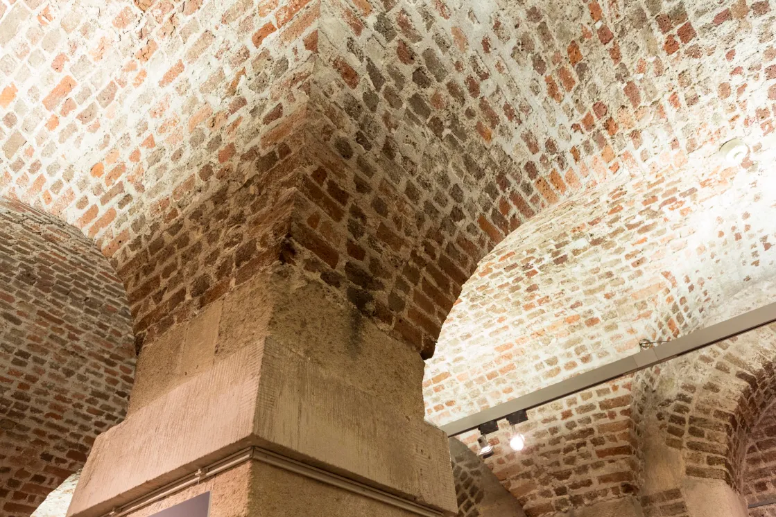 brick arches restored with lime green products