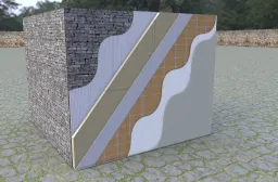section through the warmshell external insulation system