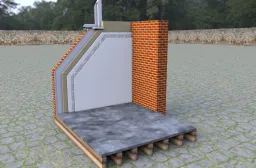 section through the warmshell internal insulation system